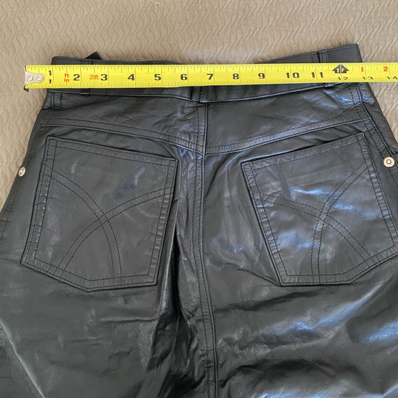Wilson’s Leather pants jeans size 27 western punk rock star black vintage 80’s - Picture 2 of 12